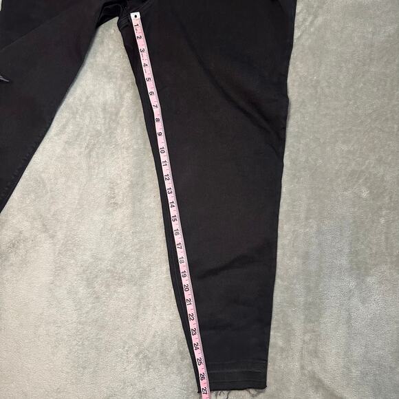 Spanx Denim Legging Women Size 3X Vintage Black Distressed Pull On Stretch NEW - Picture 8 of 16